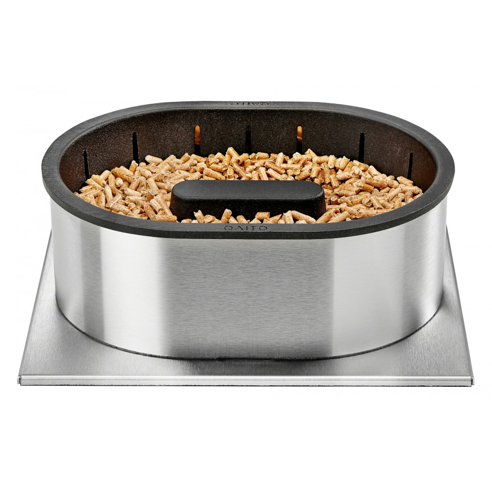 Queimador de pellets Qaïto Q30 para inserção ou lareiras com capacidade de 3,7 kg e potência de 17 KW