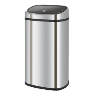 Caixote do Lixo e Reciclagem CATTERHOUSE Futuro 48L 39,5x28x57 cm em Aço Inoxidável com Sistema iTouch e Abertura Automática