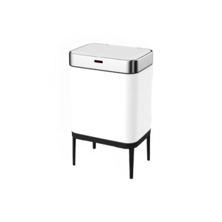 Caixote do Lixo e Reciclagem CATTERHOUSE Cosmos 60L 42x30x76 cm em Aço Inoxidável com Sensor de Movimento e Abertura Automática