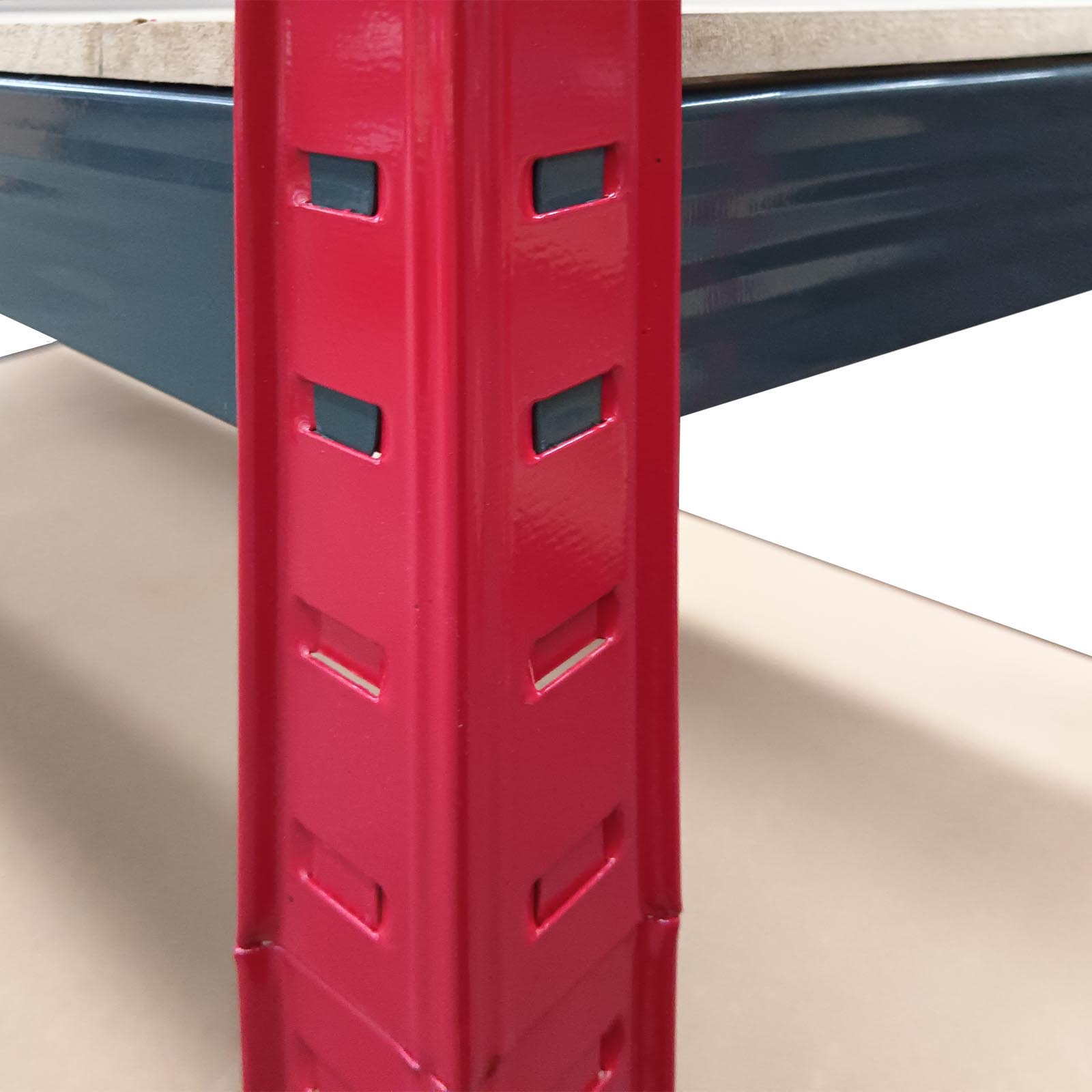 Estante Metálica CATTERHOUSE Rack Cargo Advance 120 - 120x60x180 cm em Aço Galvanizado e MDF com Prateleiras de Altura Ajustável - Image 5