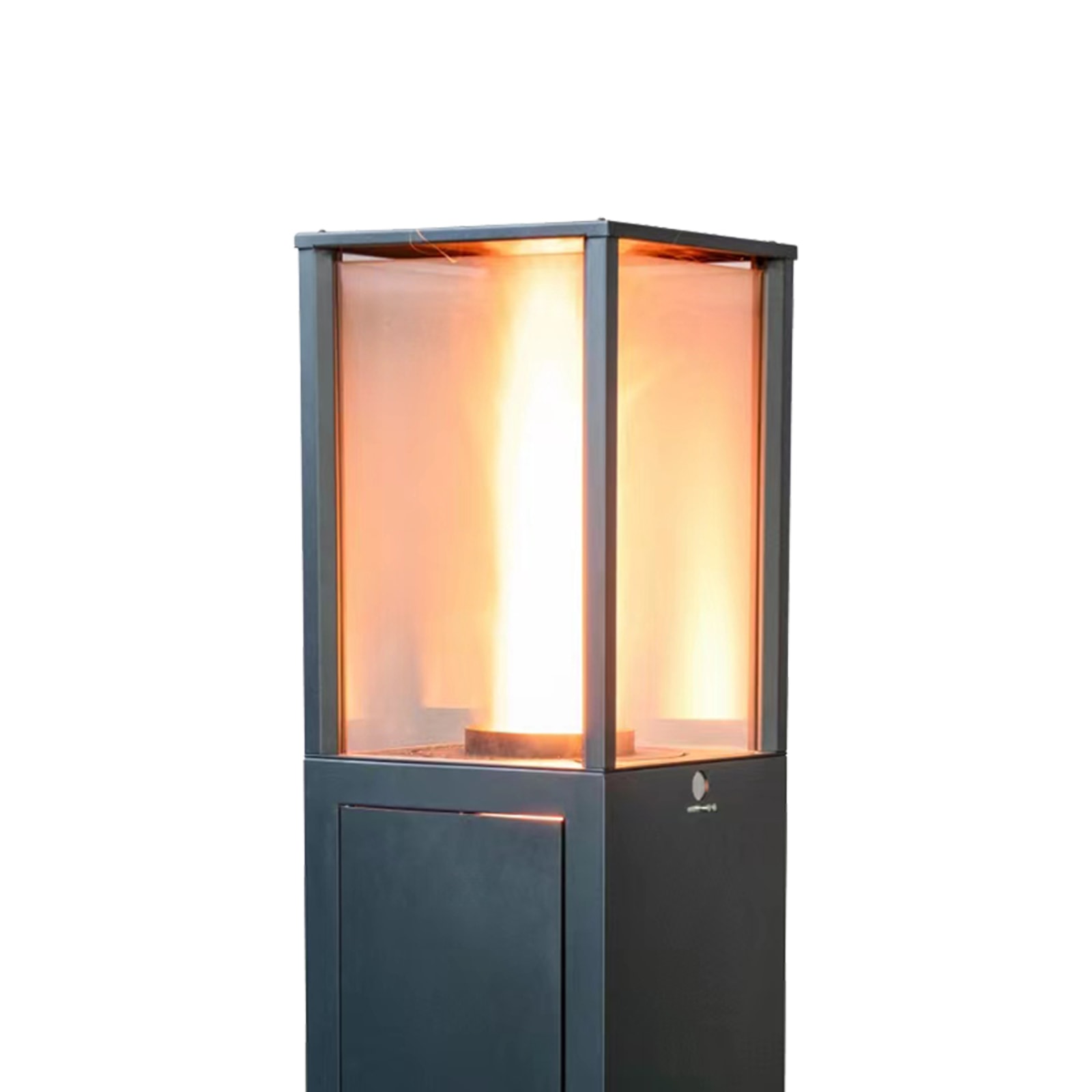 Fogão a pellets para exterior Kekai Capri 35,5x35,5x137 cm Potência 17200 W e superfície calorífica 12,5 m2 | Acendimento rápido e vidro temperado - Image 3