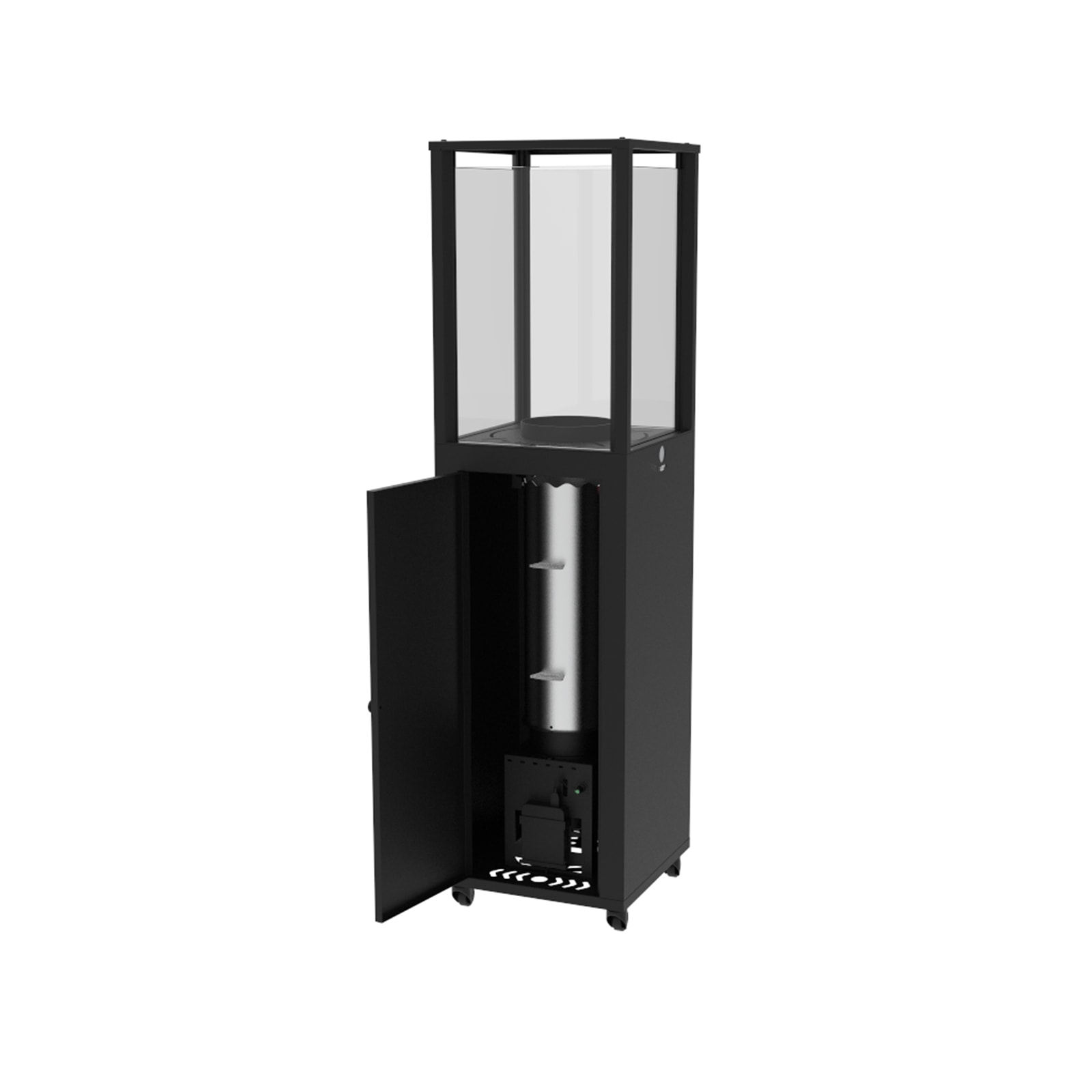 Fogão a pellets para exterior Kekai Capri 35,5x35,5x137 cm Potência 17200 W e superfície calorífica 12,5 m2 | Acendimento rápido e vidro temperado - Image 5