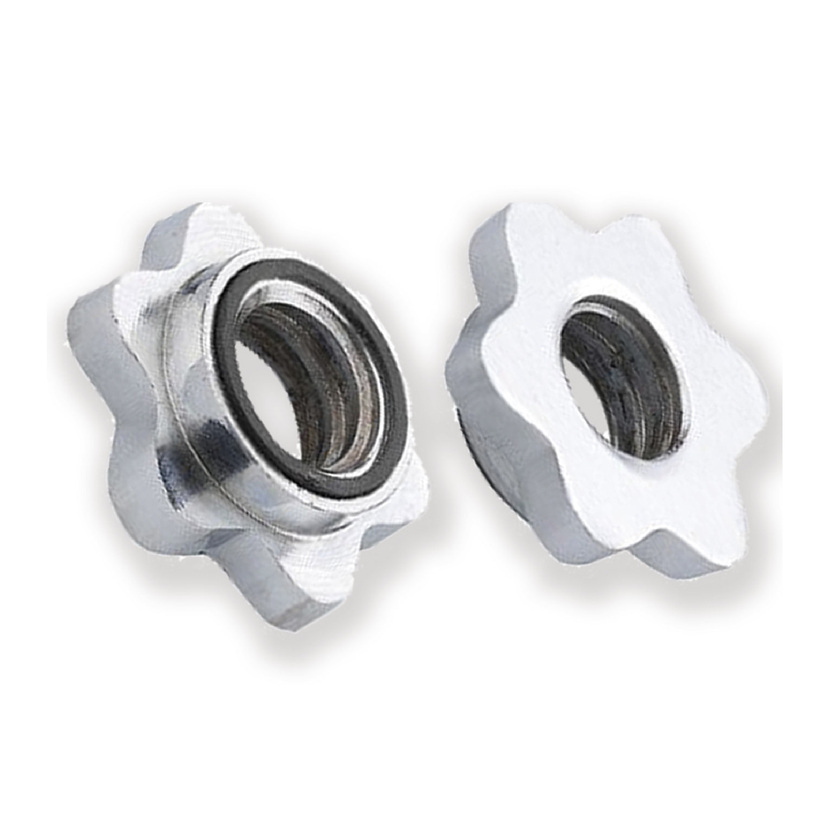 Fecho em estrela para halteres Barras de pesos Fytter | Porca de força | Fabricado em metal resistente | 2,8 cm de diâmetro