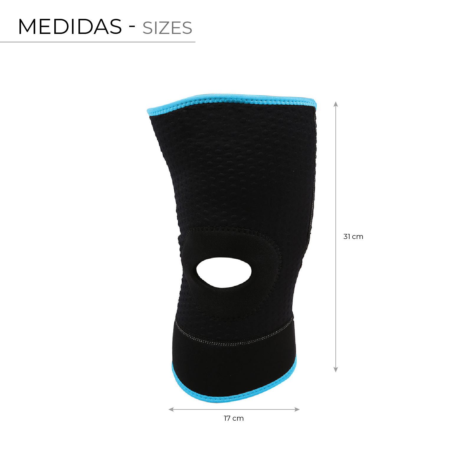 Joelheira desportiva rotuliana Fytter Knee Support em neoprene e nylon | Respirável e adaptável - Image 4