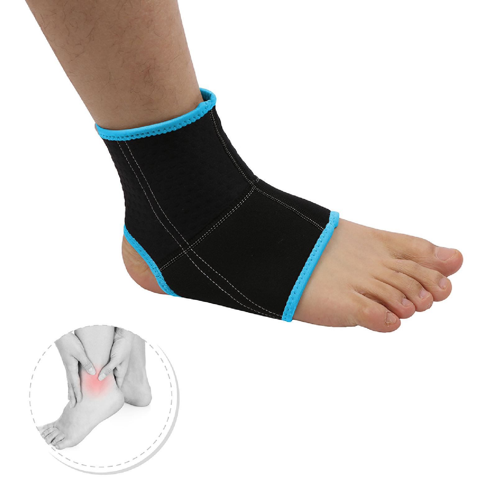 Tornozeleira desportiva Fytter Ankle Support em neoprene e nylon | Respirável e adaptável - Image 3