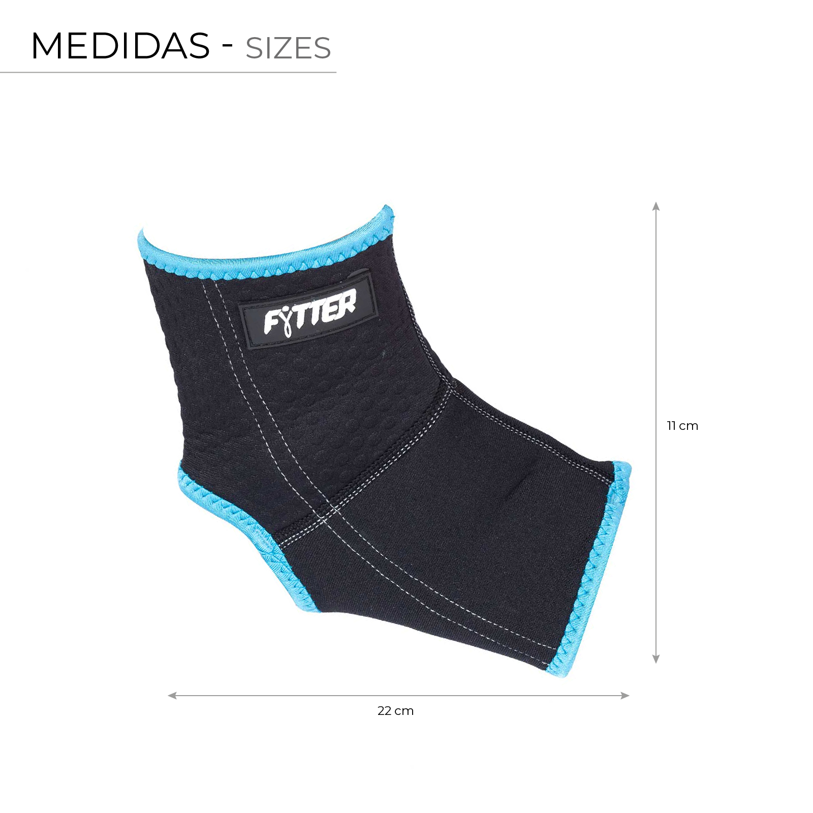 Tornozeleira desportiva Fytter Ankle Support em neoprene e nylon | Respirável e adaptável - Image 4