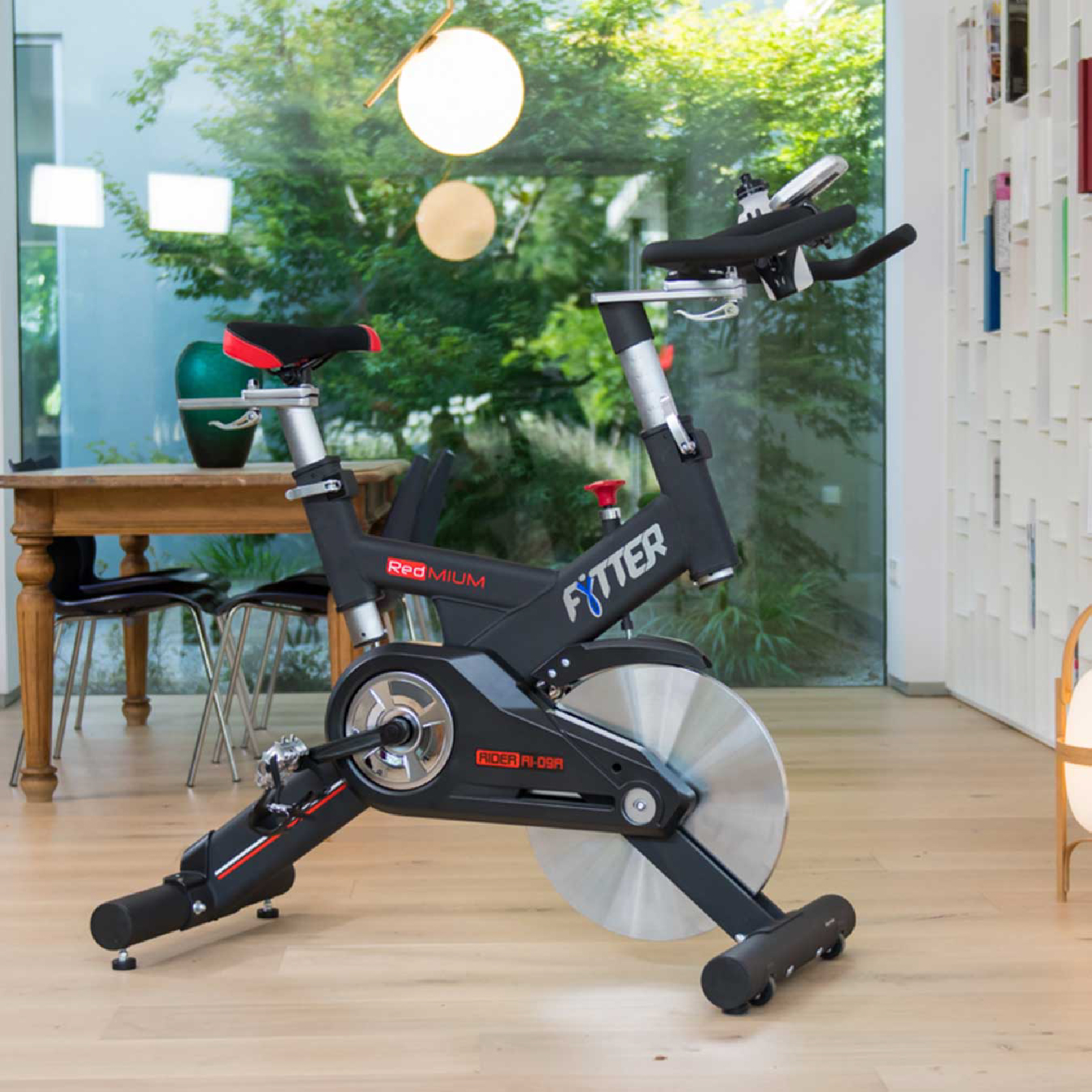 Bicicleta Ciclo Indoor Fytter Rider RI-09R Generation II 128x53x119 cm 7 Funções, Inércia 22 Kg, Faixa Torácica e Bluetooth - Image 2