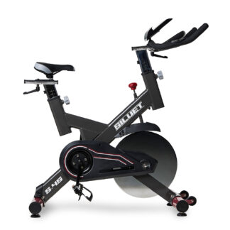 Bicicleta de Ciclo Indoor Siluet S-4S 115x51x119 cm 7 funções, pulsómetro, inércia de 18 kg e resistência regulável