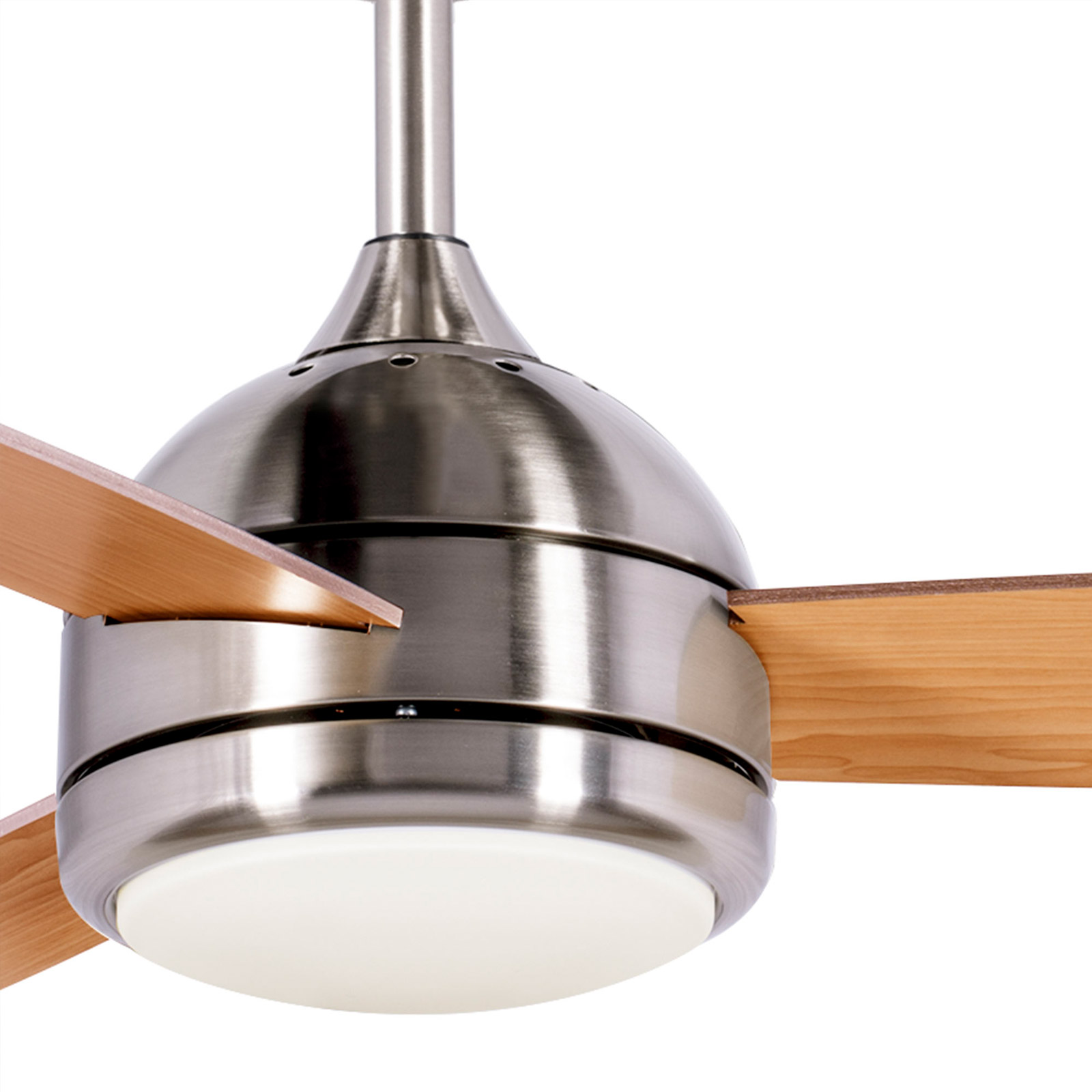 Ventilador de Teto Kekai Siroco Prata DC 132x40cm 55W Prata com pás de madeira, Luz regulável, Temporizador e Aplicação inteligente - Image 3
