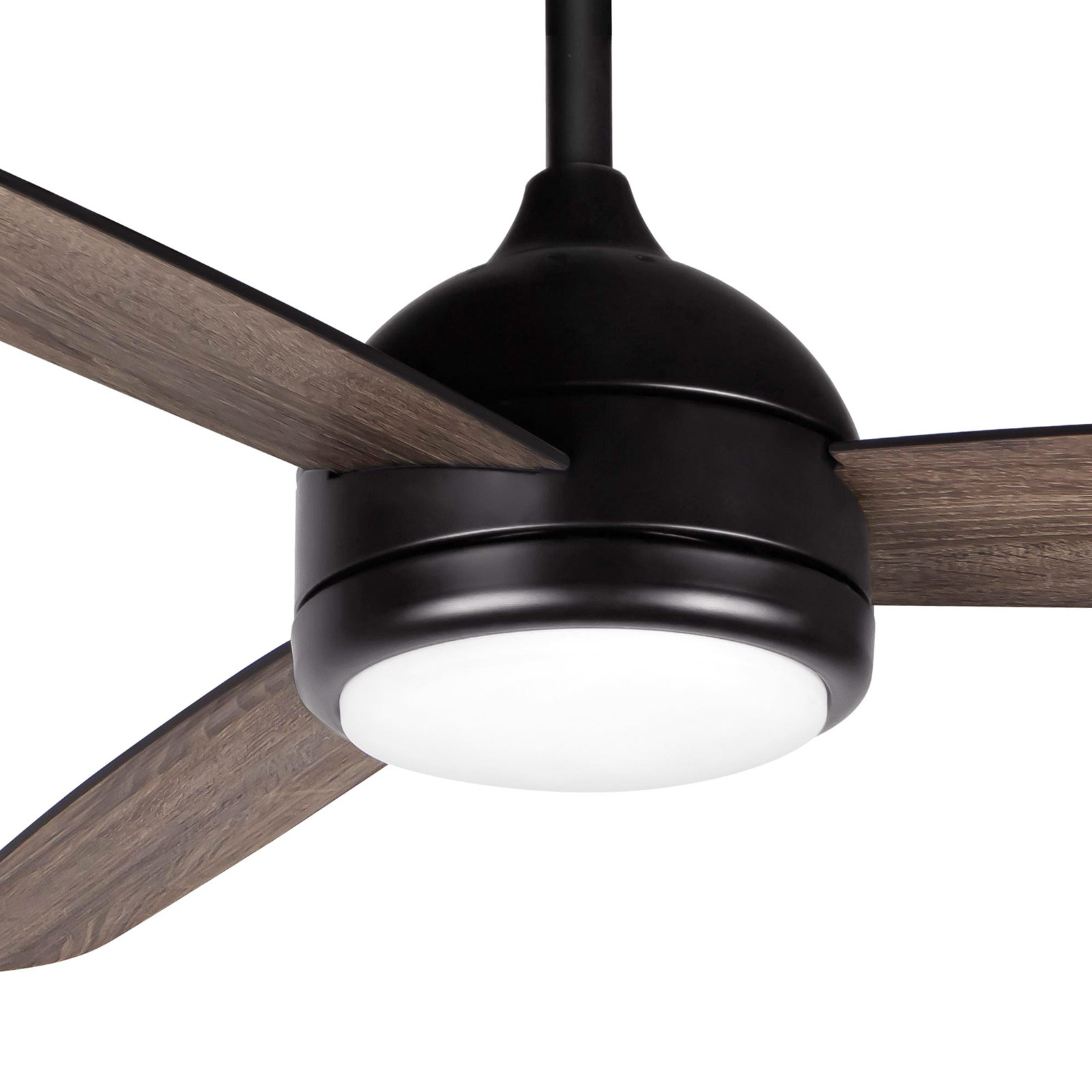 Ventilador de Teto Kekai Siroco Preto DC 132x40cm 55W Preto com pás de madeira, Luz regulável, Temporizador e Aplicação inteligente - Image 3