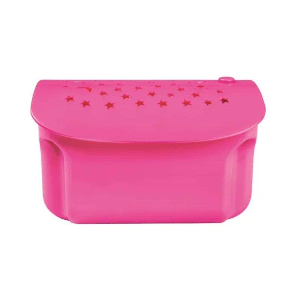 Cama Infantil Insuflável Flocada Bestway 67496 na cor Rosa, 132 x 74 x 46 cm com Projetor de Figuras de Luz no Teto - Image 3
