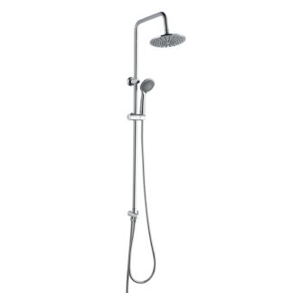 Coluna de Chuveiro Sem Torneira K2O Chillout Cascade 96,5 cm em aço inoxidável com Chuveiro e Chuveiro de Mão com 3 Posições