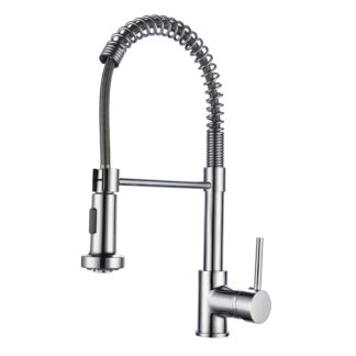 Torneira de cozinha K2O Dock 27 x 5 x 41cm Torneira Monocomando Com Mola, Bico Giratório 360° e Removível, Água em 2 Funções e Arejador