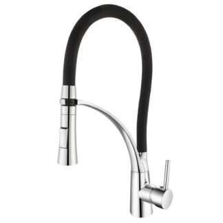 Torneira de cozinha K2O Splash 25 x 8 x 43 cm Torneira monocomando com Bico Giratório 360° e Extraível, Água em 2 Funções e Arejador