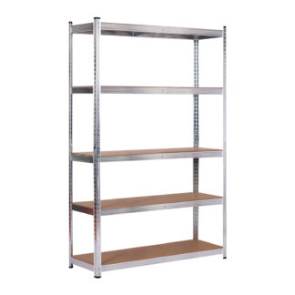 Estante Catterhouse Max Pro 120x40x180 cm em aço galvanizado e MDF com 5 prateleiras ajustáveis Suporta até 875 kg