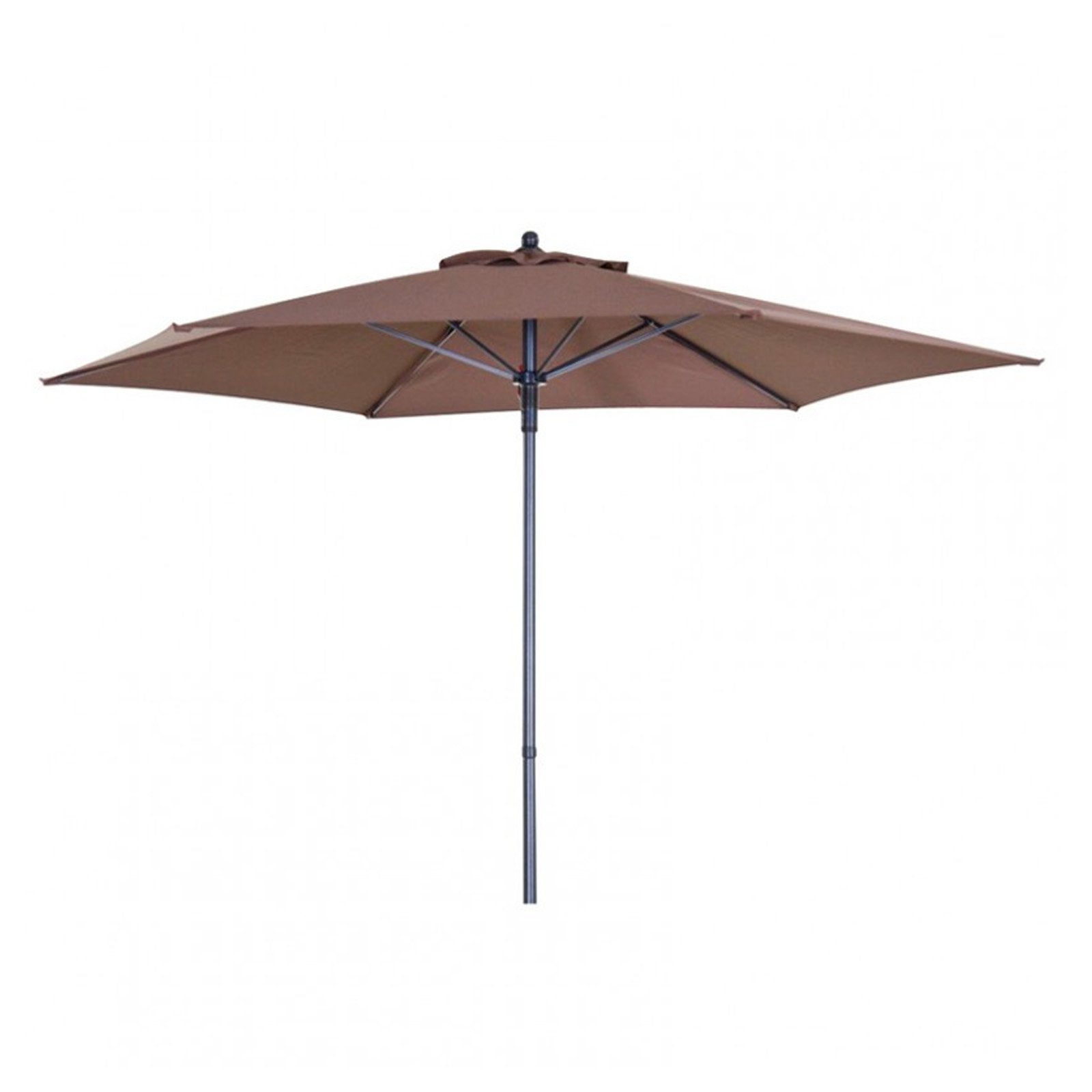 Habitex Parasol Octogonal de Alumínio ø210x210 cm com mastro ø32 mm | Estrutura de 6 Varas | Cor Marrom