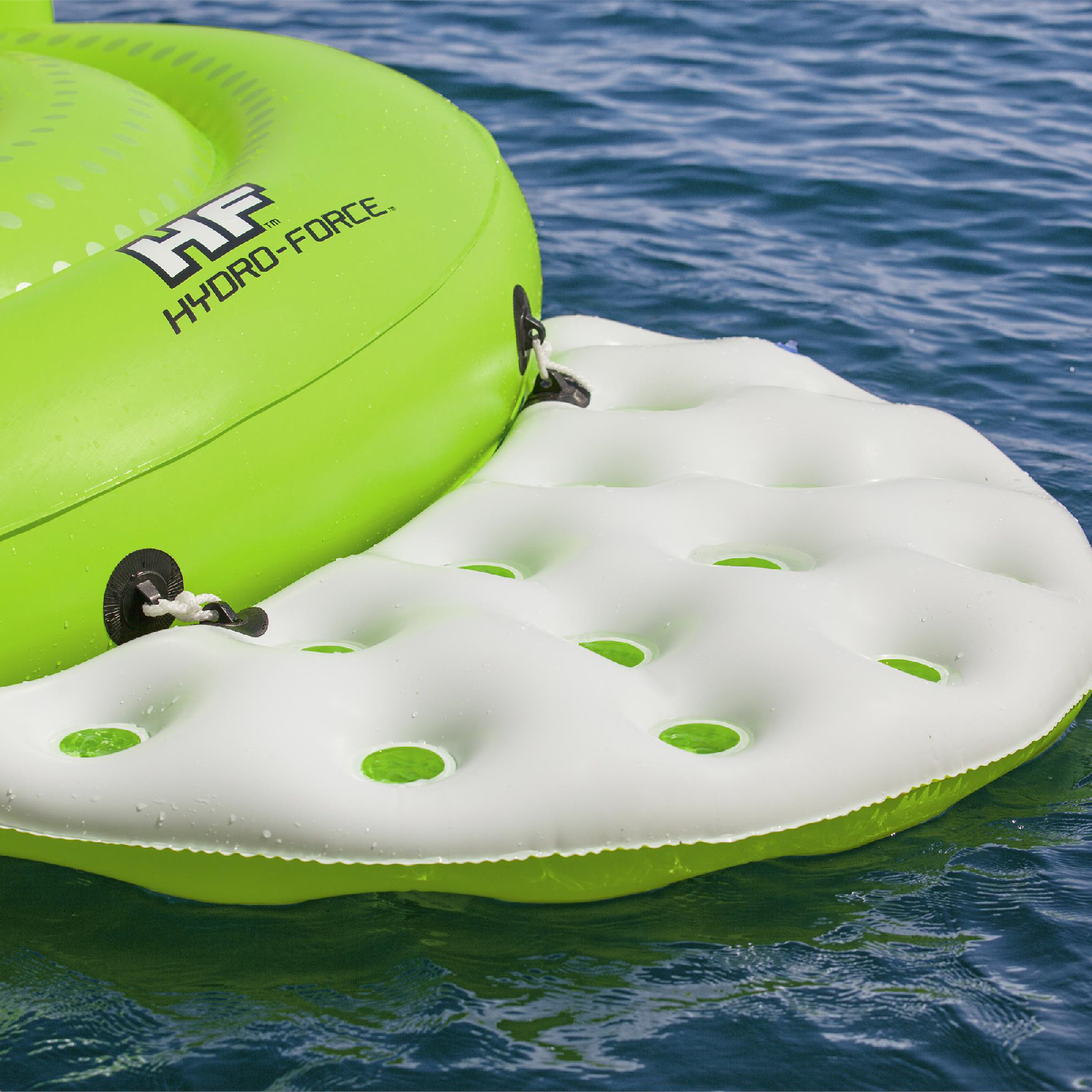 Tapete inflável em formato de ilha XL, tamanho Bestway Kick Back 275x255x65 cm, com 5 lugares, encosto e 5 montanhas-russas - Image 5
