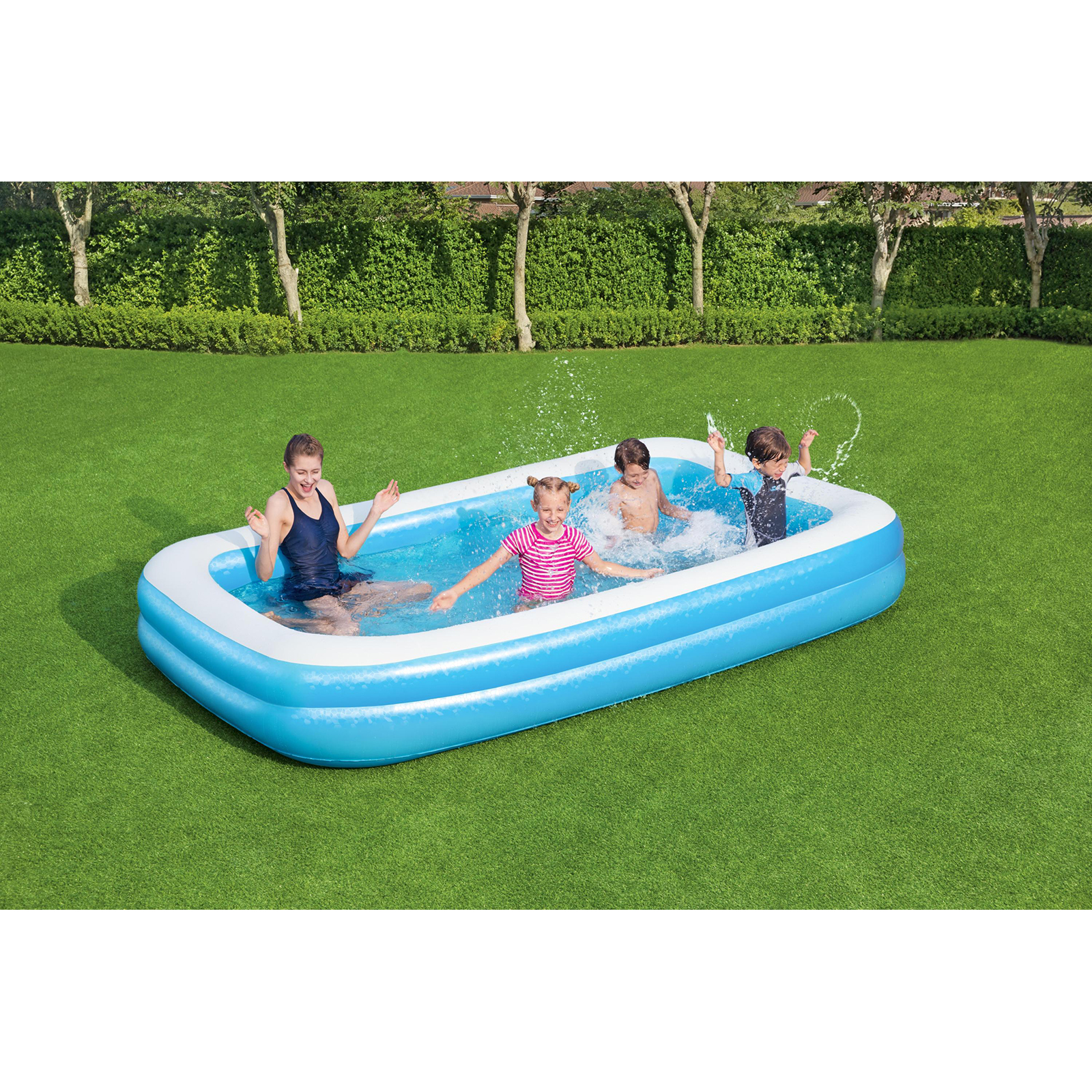 Bestway 305x183x46 cm Piscina Inflável Infantil Autoportante 2 Anéis para Crianças +3 Anos, Instalação Fácil - Image 2