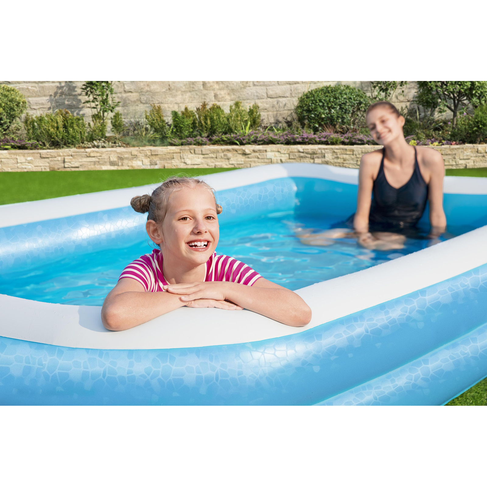 Bestway 305x183x46 cm Piscina Inflável Infantil Autoportante 2 Anéis para Crianças +3 Anos, Instalação Fácil - Image 3