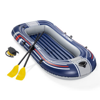 Barco inflável para 2 adultos Bestway Hydro Force Treck 228x121x32 cm com 2 remos e bomba de pé incluídos