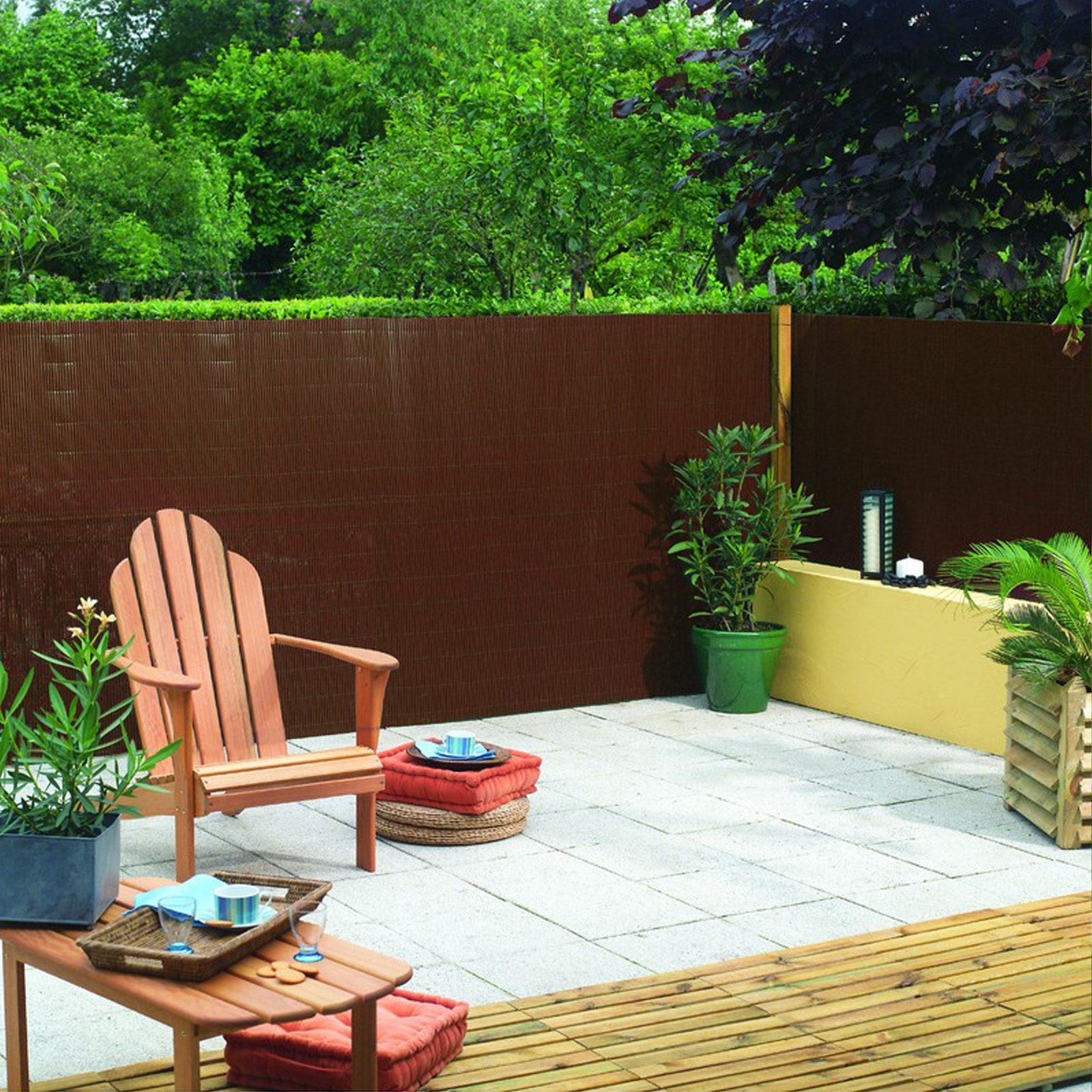 Palheta Sintética Plasticana Nortena 300x150 cm | Malha de Privacidade para Jardim e Terraço | 85% Ocultação | Cor Marrom - Image 2
