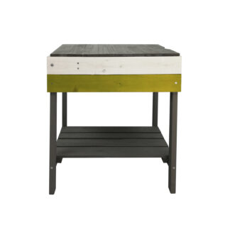 Brinquedos ao ar livre Lys Mesa lateral para cozinha infantil 33x50x52 cm tampa abatível para armazenamento de brinquedos