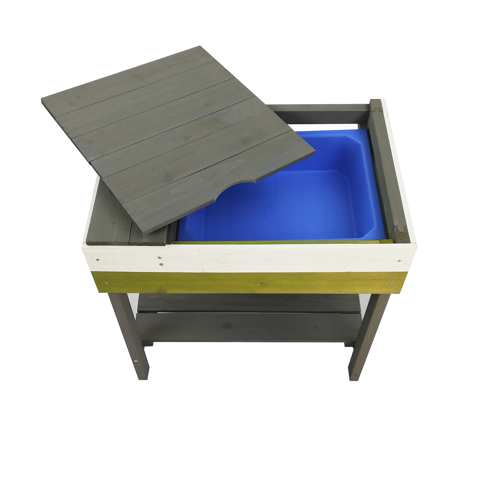 Brinquedos ao ar livre Lys Mesa lateral para cozinha infantil 33x50x52 cm tampa abatível para armazenamento de brinquedos - Image 5