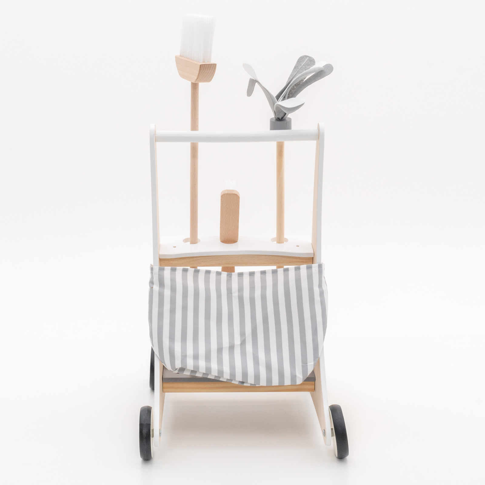 Carrinho de limpeza infantil Montessori Robincool Clean Up 35x43x56,5 cm Esfregão, Vassoura, Escova e Pá de Lixo - Image 5