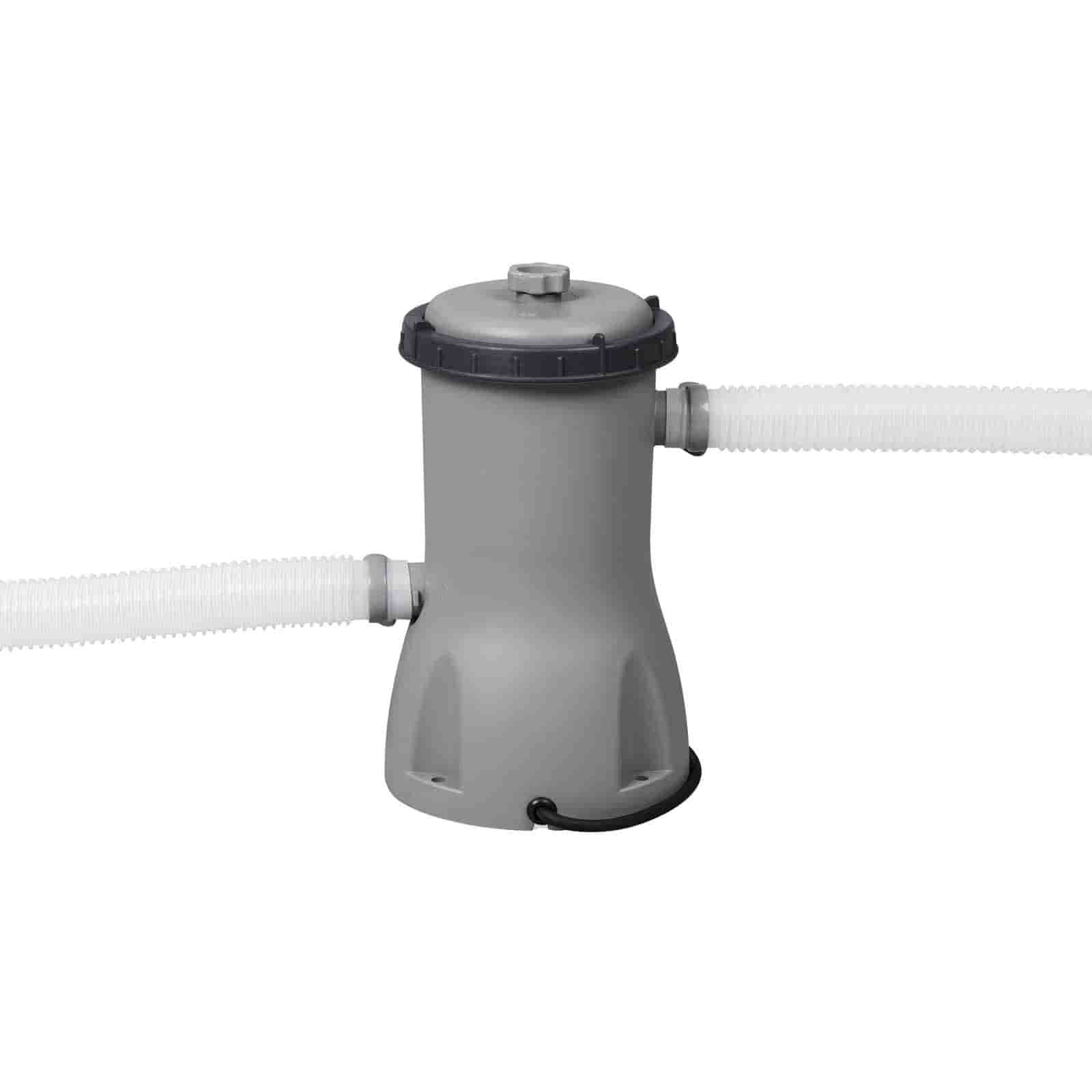 Bestway Steel Pro Max Tubular Destacável Pool Efeito Madeira Ø427 x 107 cm com Filtro de Cartucho de 3.028 l/h, Escada e Tampa - Image 5