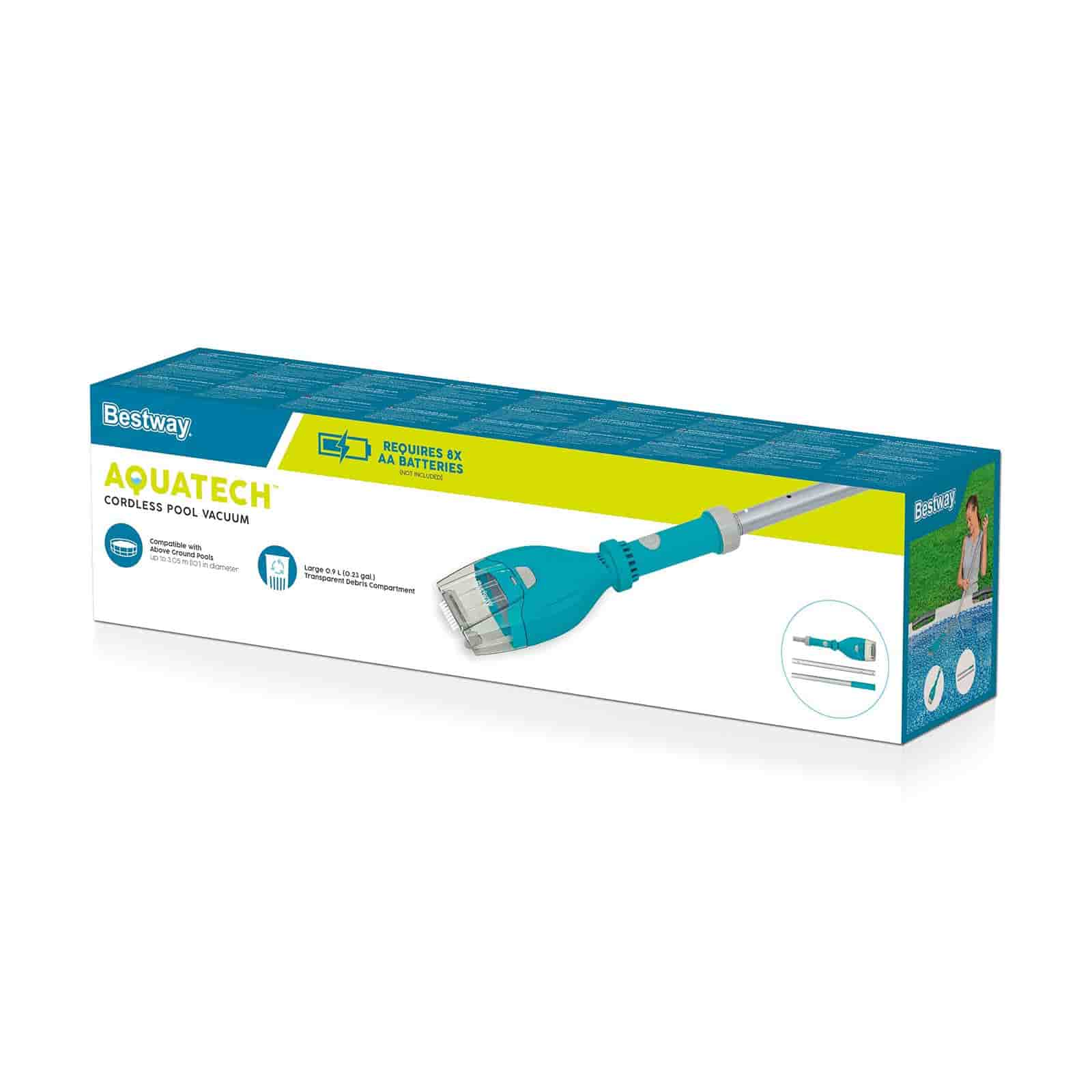 Limpiafondos inalámbrico Bestway AquaTech compatible con piscinas de hasta 305 cm - Imagen 5