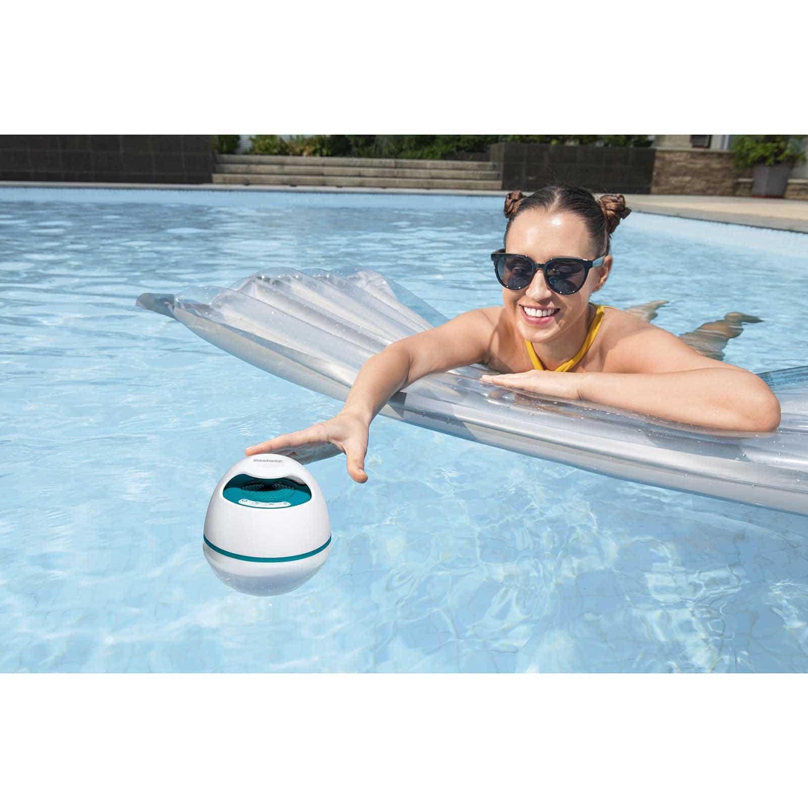 Bestway MusicWave Alto-falante LED Bluetooth flutuante resistente à água com 6 horas de autonomia - Image 2
