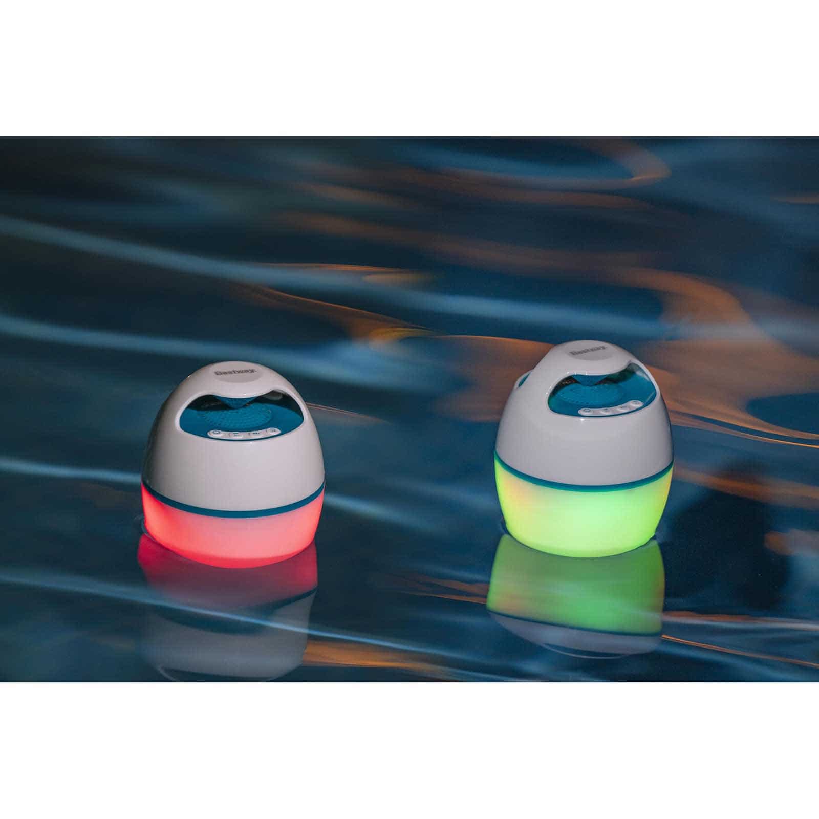 Bestway MusicWave Alto-falante LED Bluetooth flutuante resistente à água com 6 horas de autonomia - Image 5
