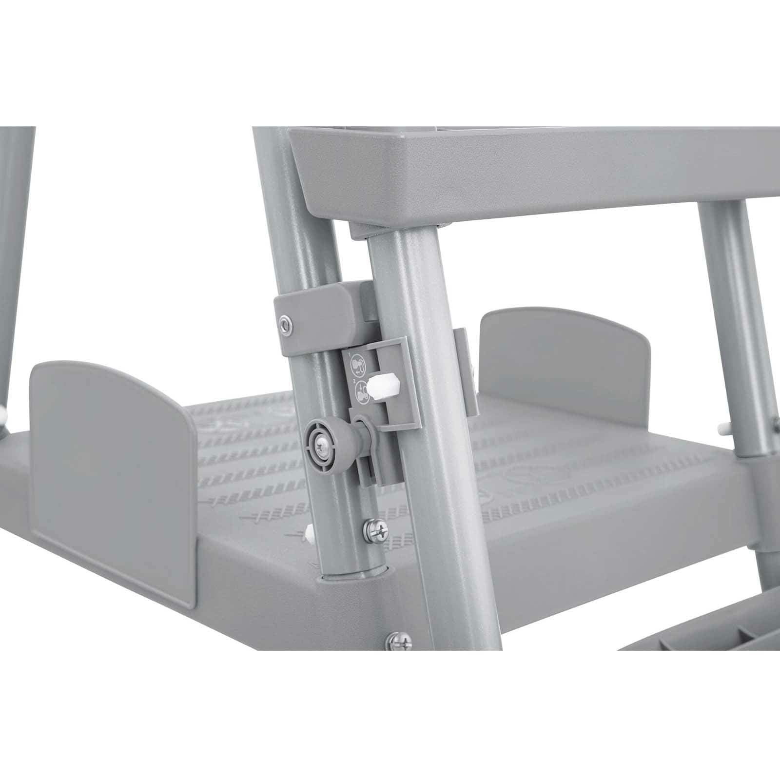 Escalera de Seguridad para Piscinas Bestway Flip & Lock 76,5 x 124,5 x 135/191,5 cm para Piscinas Desmontables de 132 cm de Altura - Imagen 4