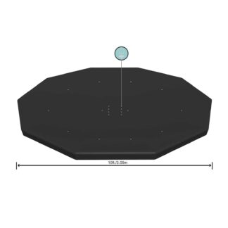 Cobertura de inverno para piscina removível Bestway Steel Pro de 305 cm