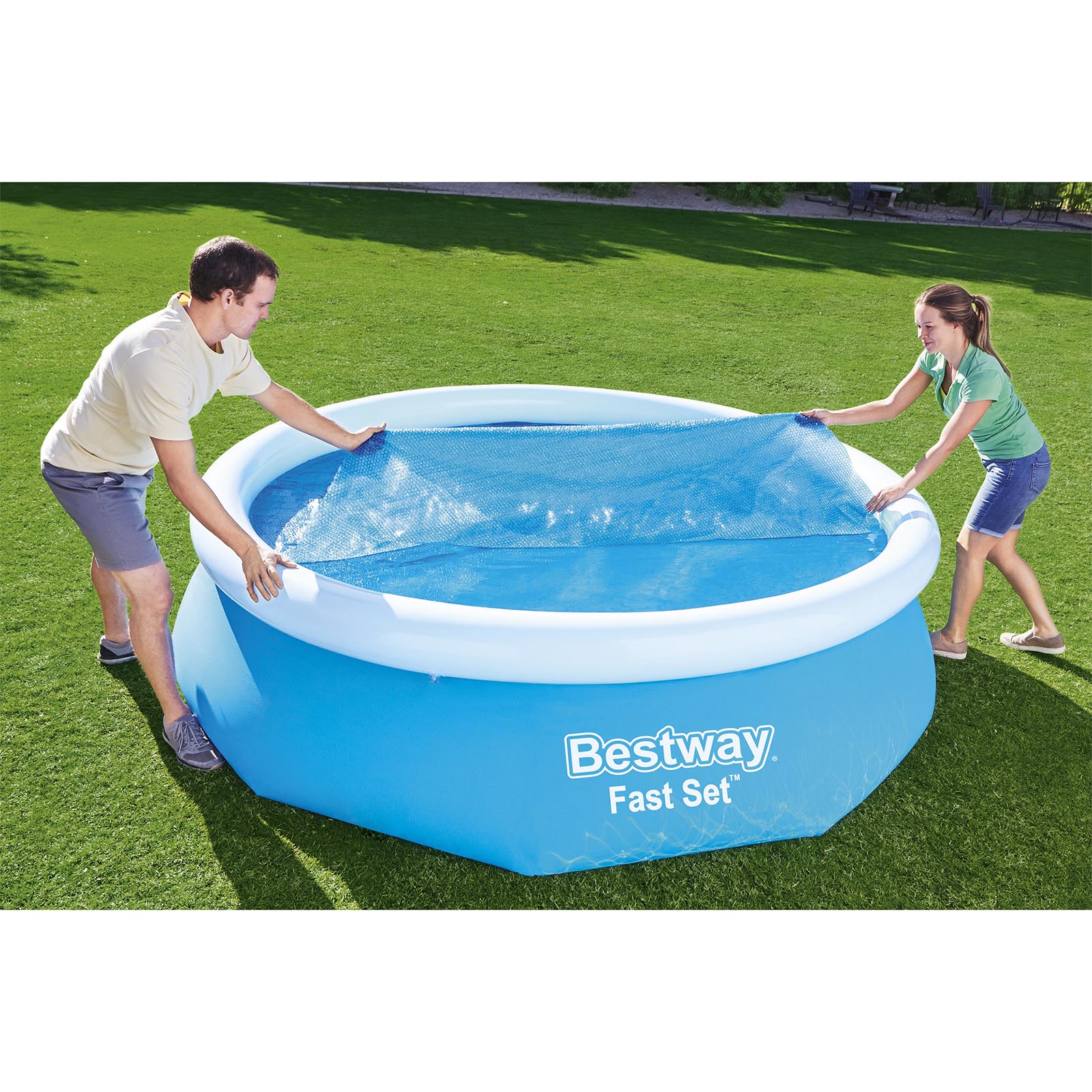 Cobertor Solar Redondo para Piscina Desmontable Bestway Ø289 cm - Imagen 2