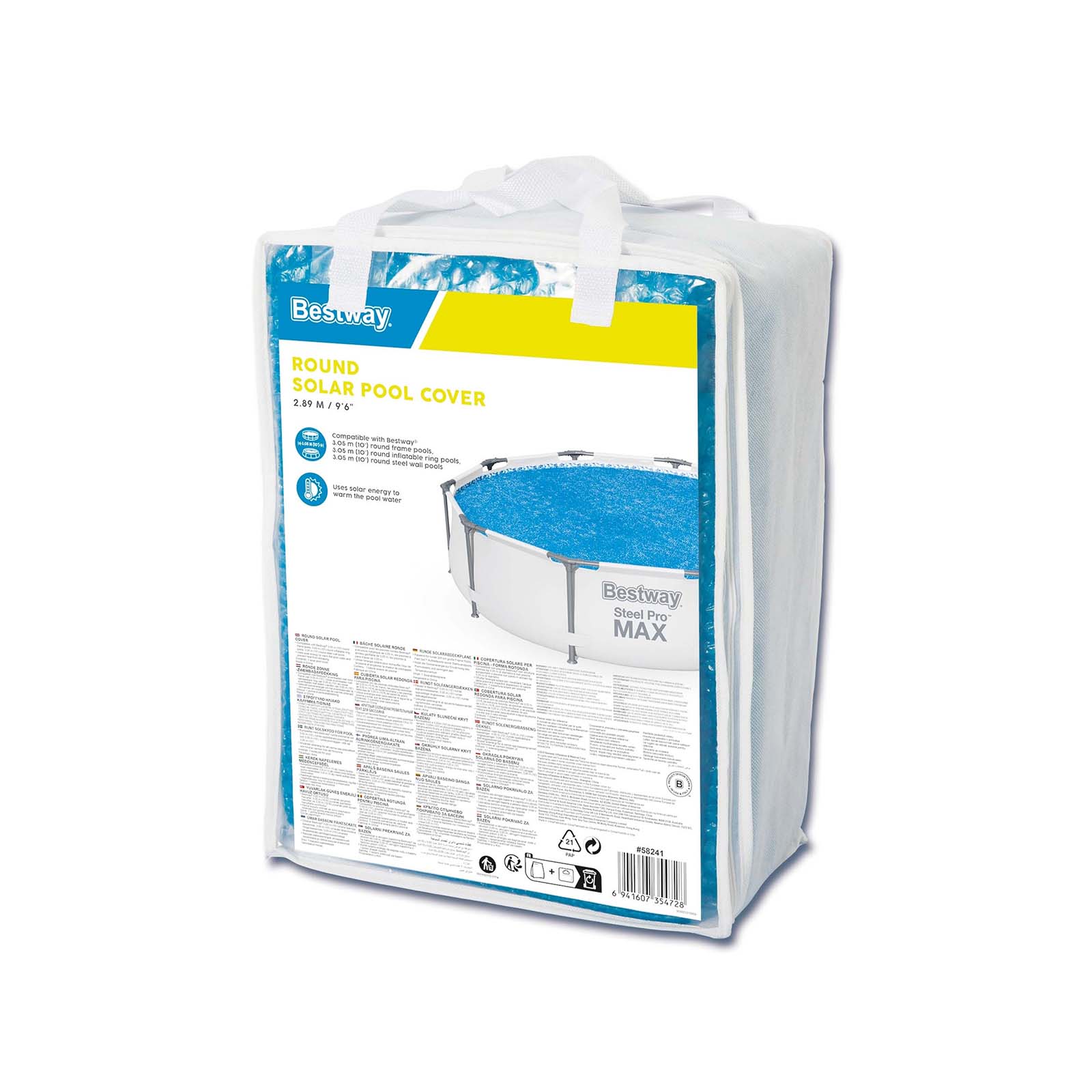 Cobertor Solar Redondo para Piscina Desmontable Bestway Ø289 cm - Imagen 3
