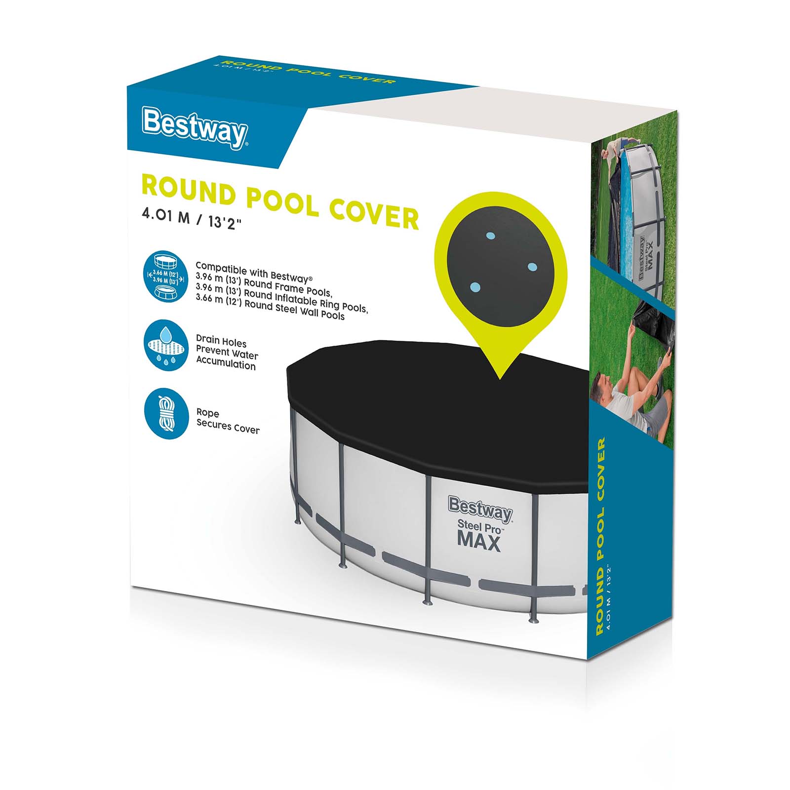 Cobertor de Invierno para Piscina Desmontable Bestway Redonda Ø 396 cm - Imagen 3