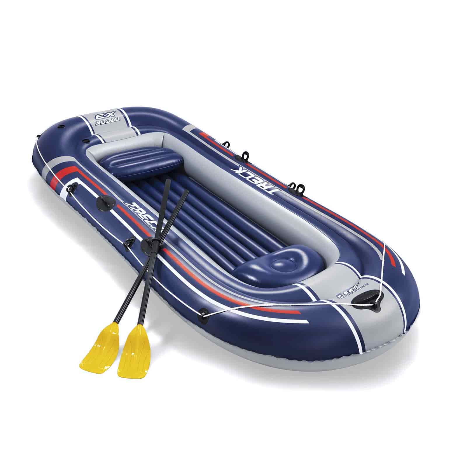 Bestway Hydro-Force™ Treck X3, barco inflável de 307x 126 x 39 cm com capacidade máxima de 270 kg, inclui 2 remos de 124 cm e bomba de pé - Image 3