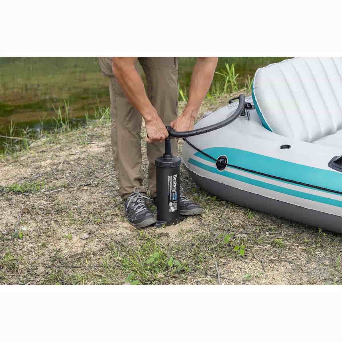 Barca hinchable Bestway Hydro Force Adventure Elite x 5 Raft Set 364 x 166 x 45 cm para 5 personas | 2 remos de aluminio de 145 cm | Bomba manual - Imagen 4