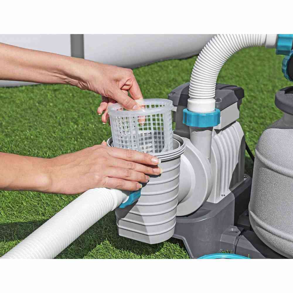 Bomba de filtragem de Areia para piscinas destacáveis Bestway 6.056 l/h compatíveis com válvulas roscadas de 32 mm e 38 mm - Image 3