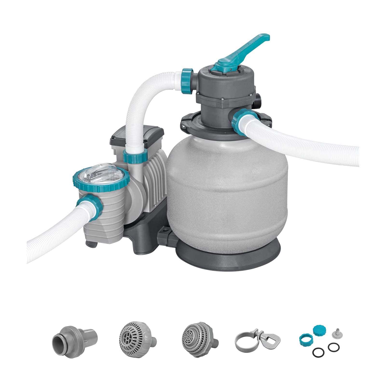 Depuradora con Filtro de Arena para Piscinas Desmontables Bestway de 8.327 l/h compatible con válvulas de rosca de 32 mm y 38 mm