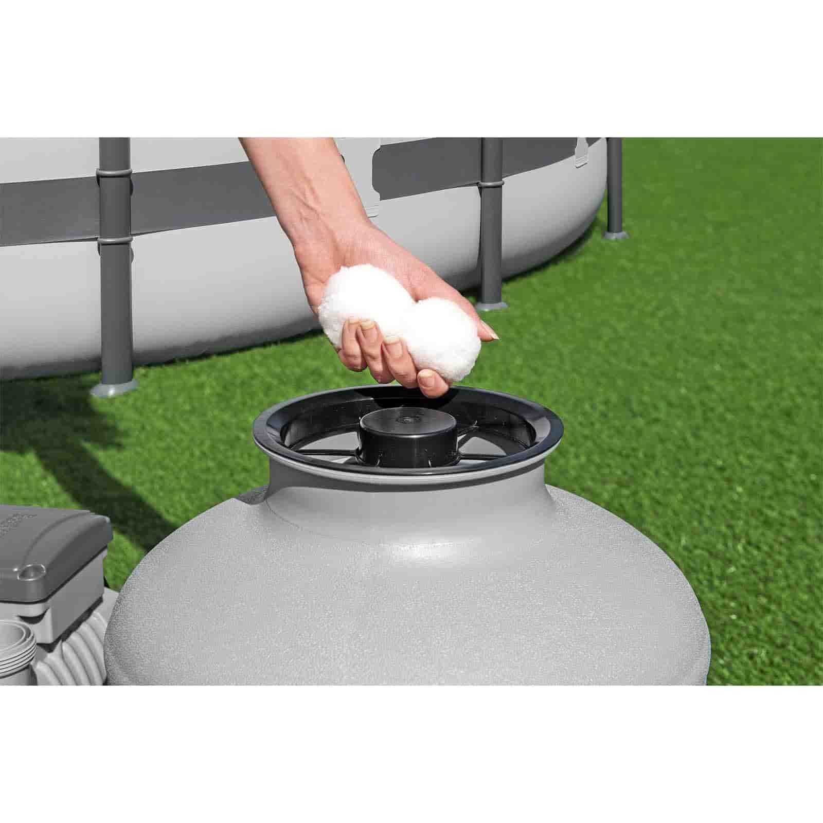 Bomba de filtragem de Areia para piscinas destacáveis Bestway 11.355 l/h compatíveis com válvulas roscadas de 32 mm e 38 mm - Image 5