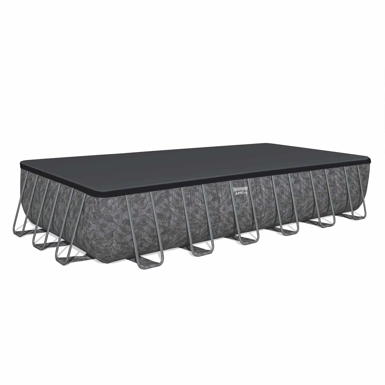 Bestway APX 365 Piscina Tubular Retangular 732 x 366 x 132 cm com Filtro de Areia, Escada e Cobertura de 6.056 l/h - Image 4