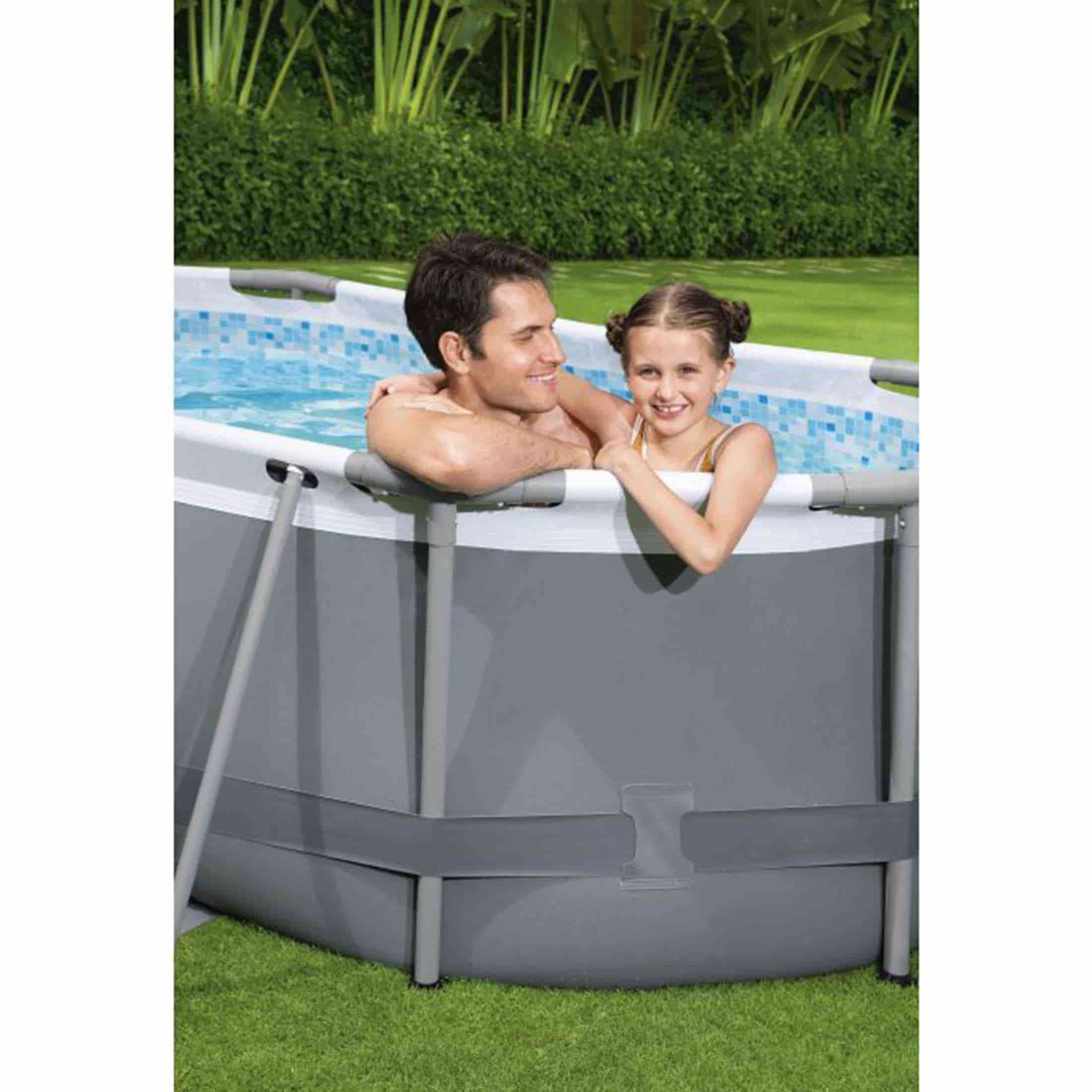 Bestway Steel Pro Max Oval Tubular Destacável Piscina 305 x 200 x 84 cm com Filtro de Cartucho 1.249 l/h - Image 3