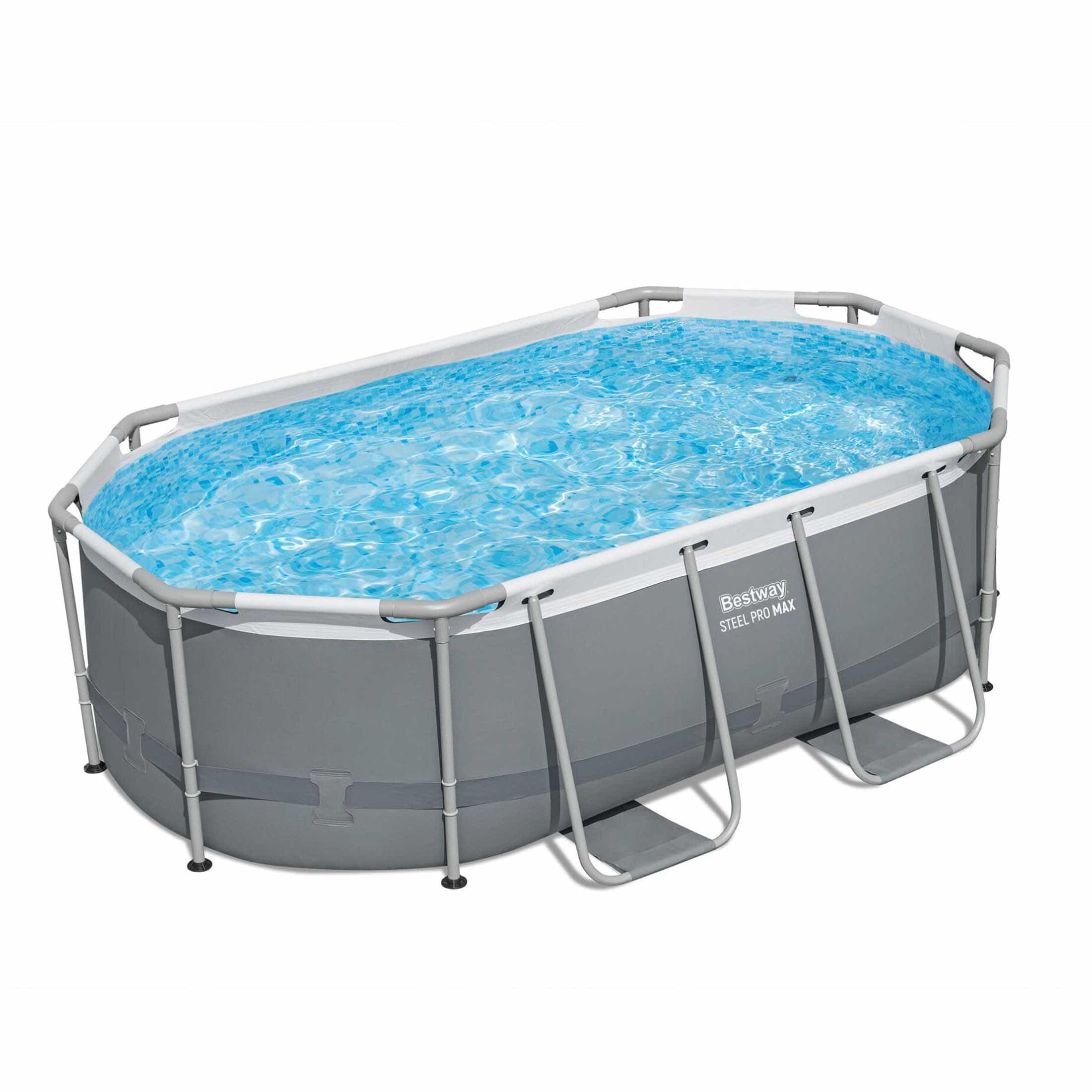 Bestway Steel Pro Max Oval Tubular Destacável Piscina 305 x 200 x 84 cm com Filtro de Cartucho 1.249 l/h - Image 4