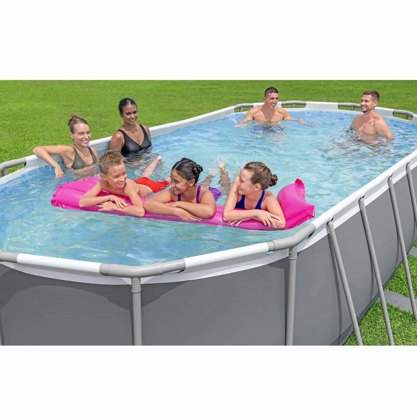 Bestway Steel Pro Max Oval Tubular Removível Piscina 549 x 274 x 122 cm com Filtro de cartucho de 5.678 l/h Tampa e Escada - Image 3