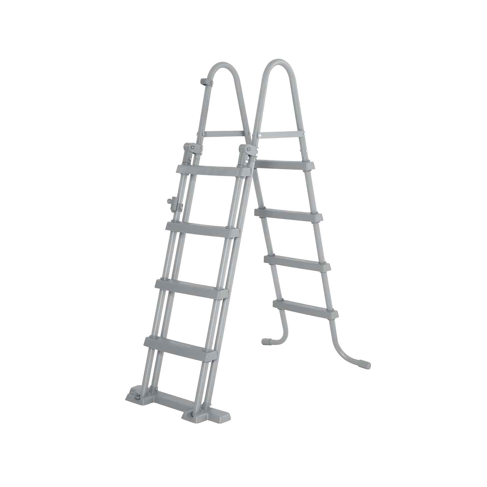 Piscina Desmontable Tubular Bestway Steel Pro Max Rectangular 412 x 201 x 122 cm con Depuradora de Cartucho 2.006 l/h y Escalera | Color Gris efecto Mármol - Imagen 3