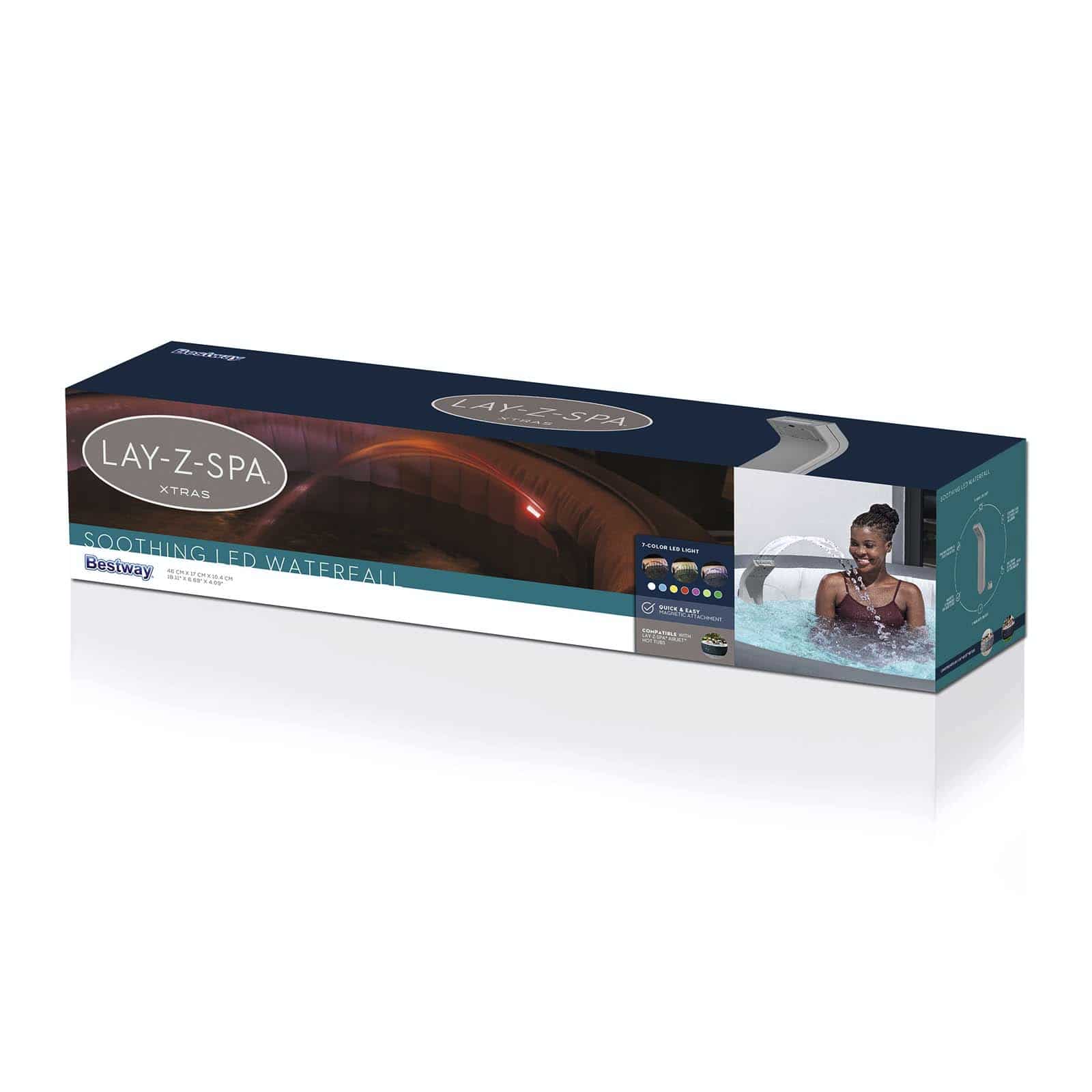 Cachoeira Spa Bestway com Luz LED 7 Cores, Resistente à Água com Instalação Fácil por Sistema Magnético - Image 5