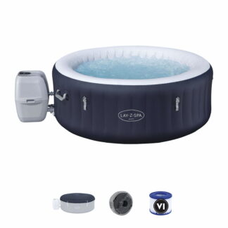 Bestway Lay-Z-Spa Miami Energy-Efficient AirJet Ø180 x 66 cm para 2-4 pessoas em azul escuro | Jatos Airjet 120
