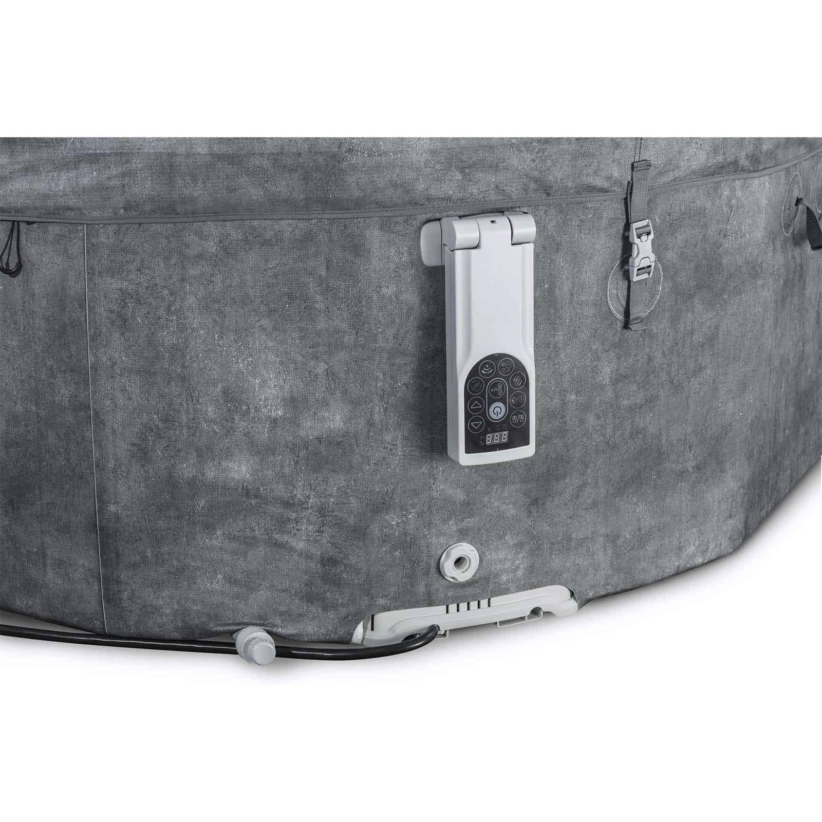Bestway Lay-Z-Spa Carrara Spa Inflável com Tecnologia Energy-Efficient Smart AirJet Ø170 x 65 cm para 4-6 pessoas, em cinza pedra | Jatos Airjet 140 - Image 4
